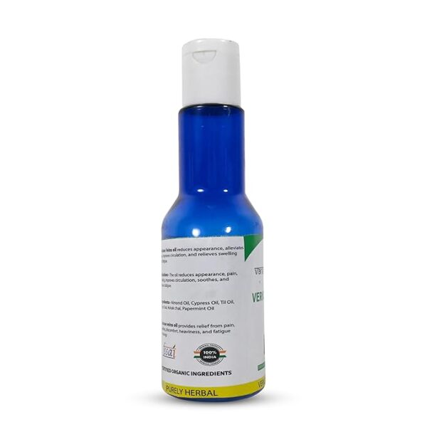 Vanshorganic Varicose Veins Massage Oil, 100ml, Ayurvedic, Deep Penetration for Varicose Veins - Image 2