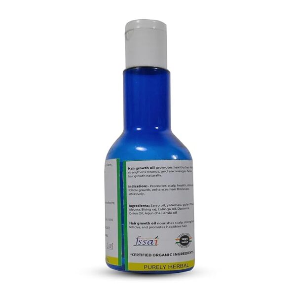 Vanshorganic Hair Growth Oil, 100% Pure, Unrefined, Non-GMO, 100ml - Image 2
